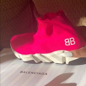 Balenciaga speed mid top BB sneakers